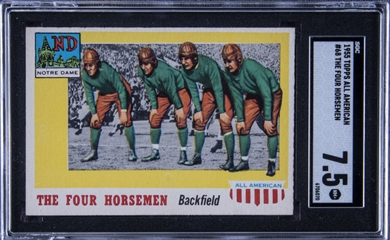 1955 Topps All-American #68 The Four Horsemen SP – SGC NM+ 7.5